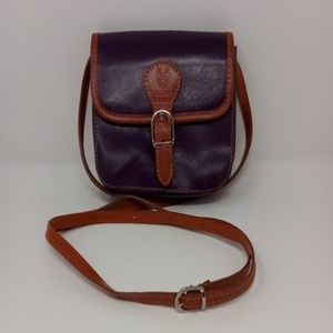 Vera Pelle leather crossbody purse